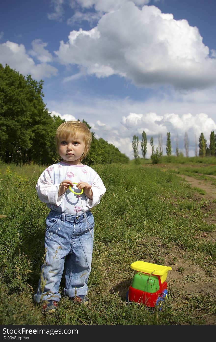 Girl And Toy