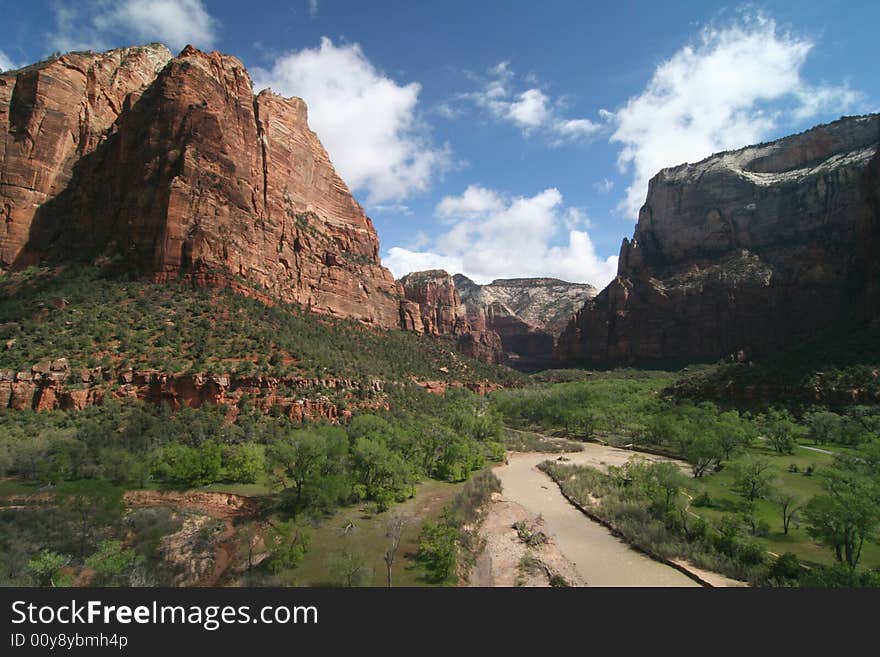 Cloudscape Over The Virgin River