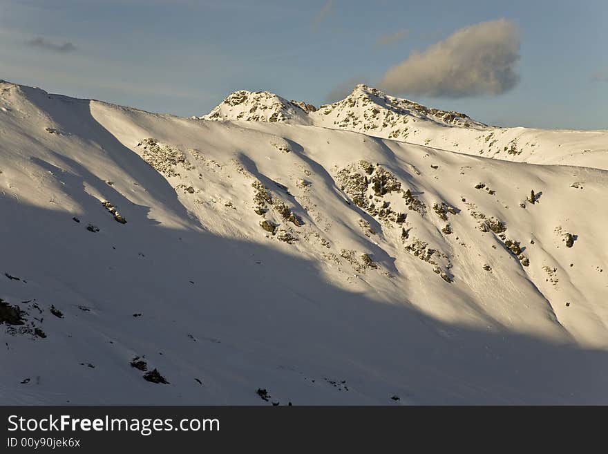 A photo of a Zillertal Alps taken from a ski-lift. The cloud really looked like volcano. A photo of a Zillertal Alps taken from a ski-lift. The cloud really looked like volcano..