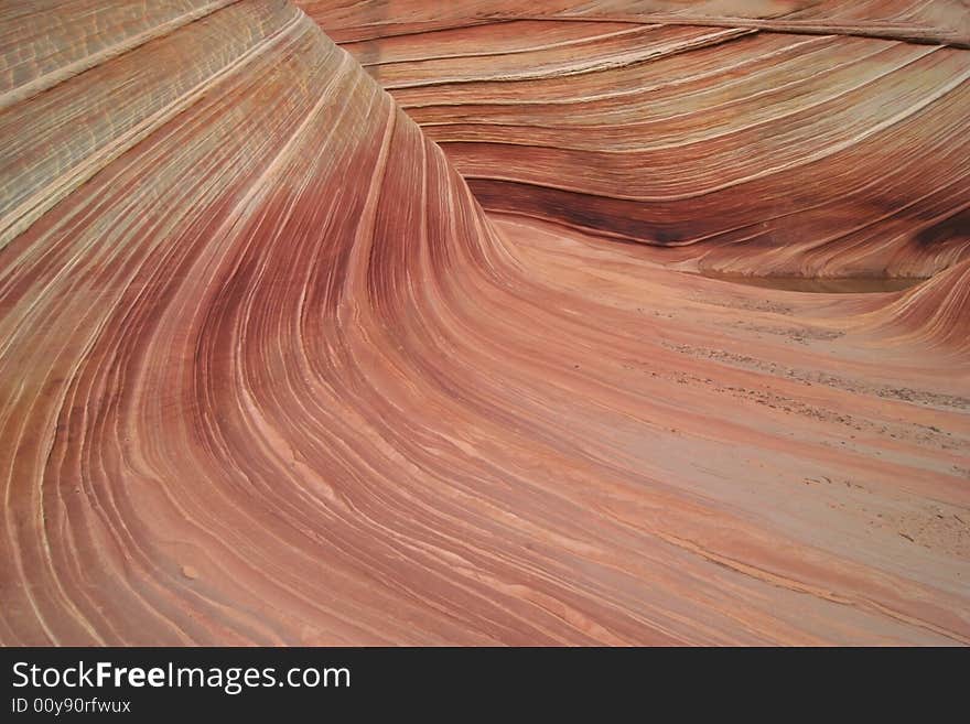 The famous landmark in pastel colors. Geological Feature. Wave. Paria Canyon. Vermillion Cliffs. Utah. USA. The famous landmark in pastel colors. Geological Feature. Wave. Paria Canyon. Vermillion Cliffs. Utah. USA