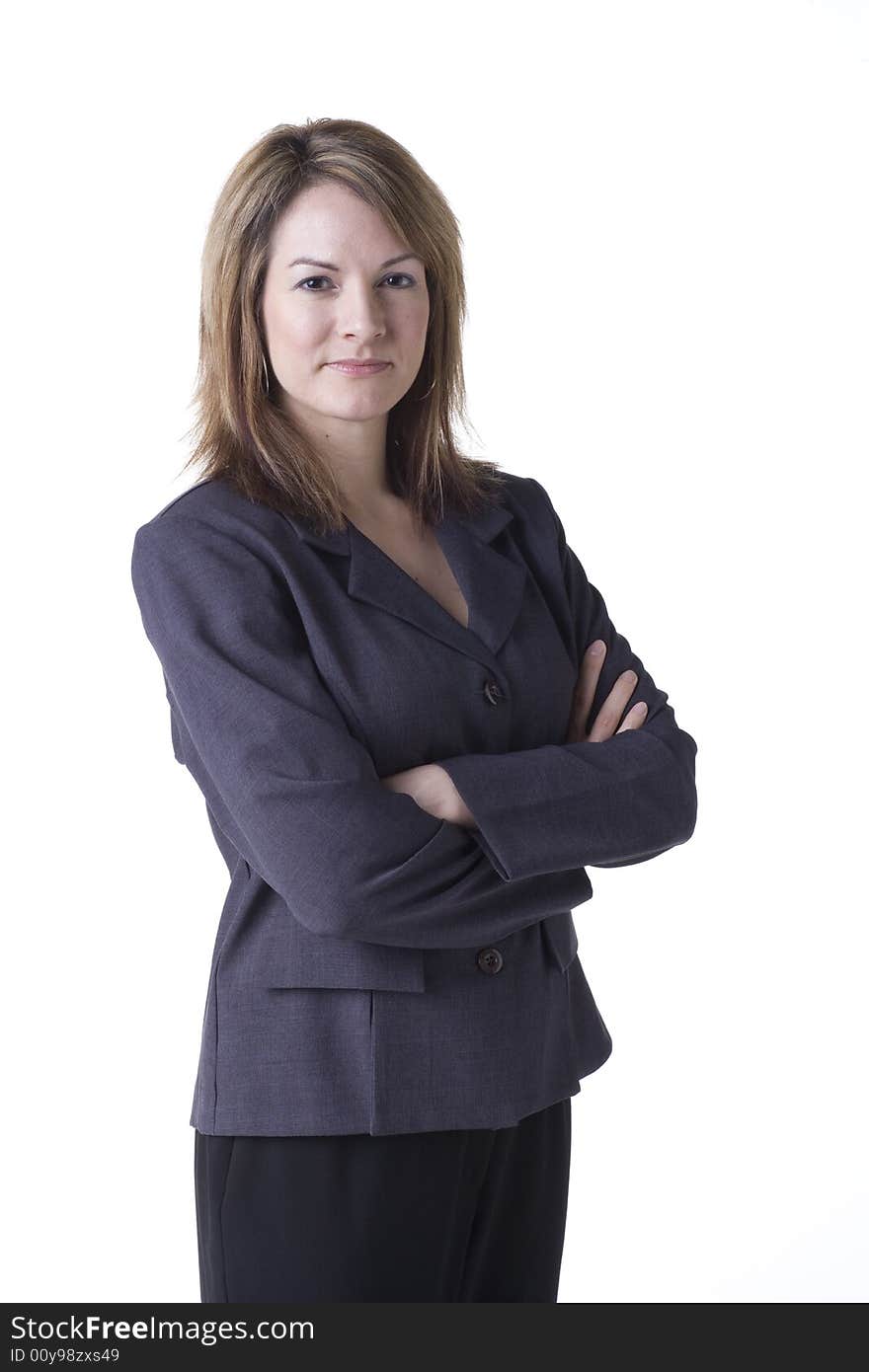 Confident Businesswoman standing and looking at the camera