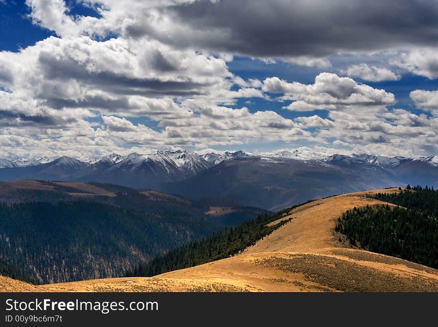 Beautiful clouds in tibet  altiplano