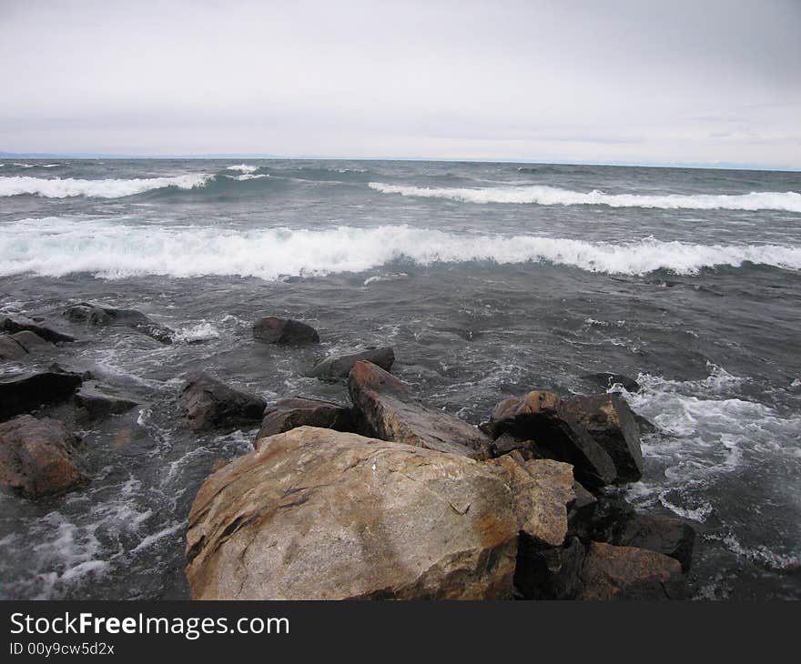 The Baikal lake in oktober. Russia, 2007.