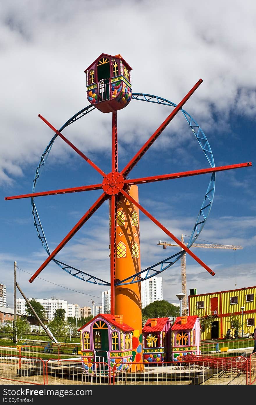 Big wheel in park of entertainments of the city of Ekaterinburg