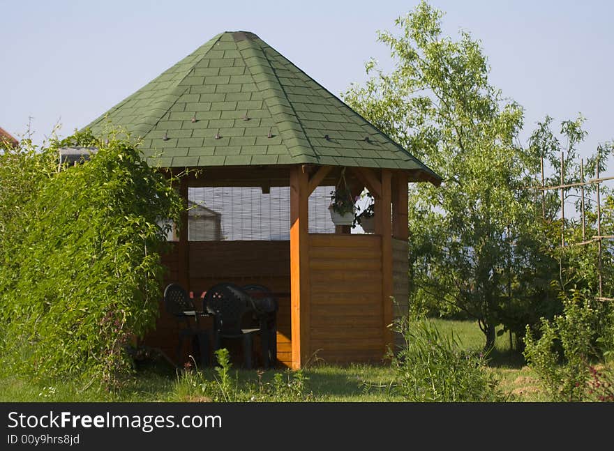 Garden hut