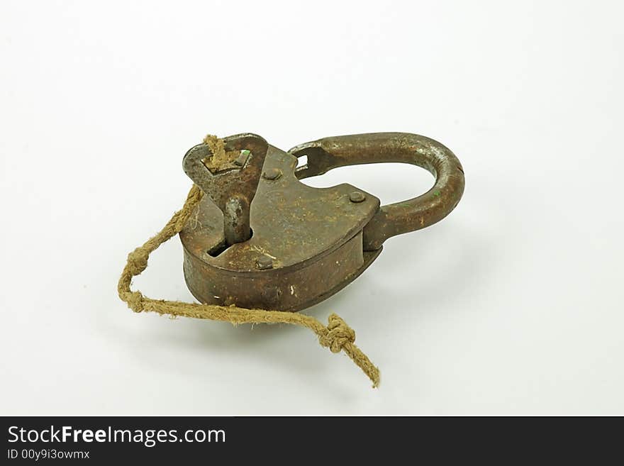 Antique iron Padlock with Key