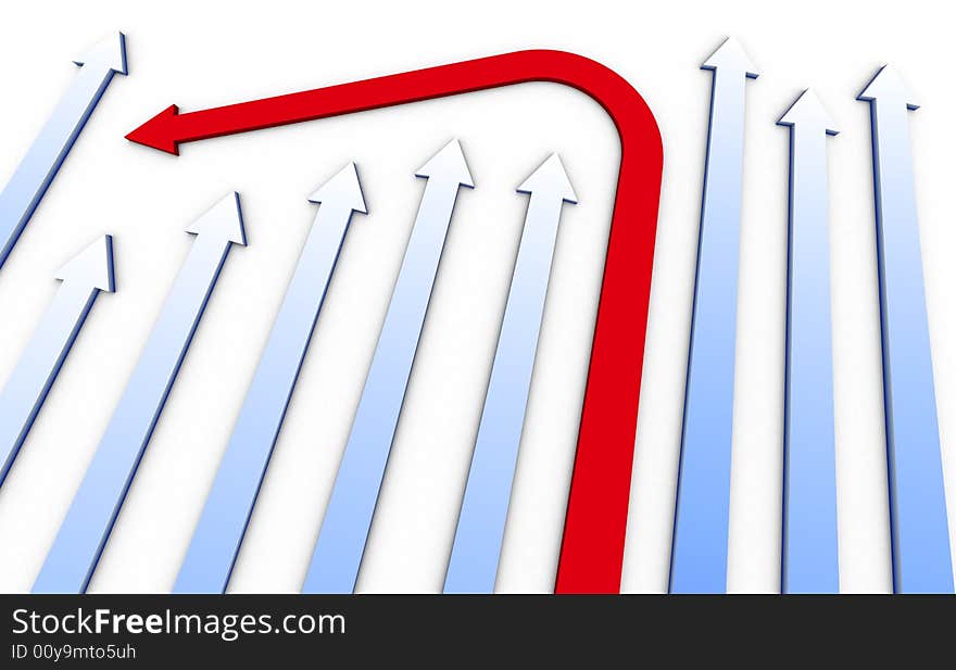 Abstract businsess arrows