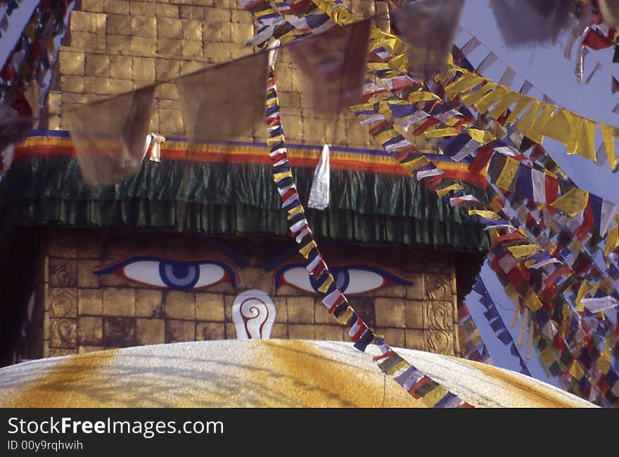 Buddhist temple at kathmandù, nepal. Buddhist temple at kathmandù, nepal