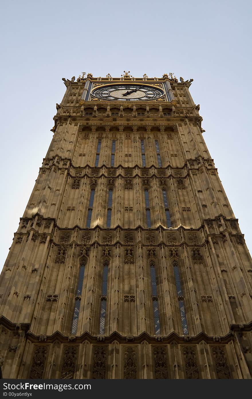 The Big Ben Tower in the Houses of Parliament, London