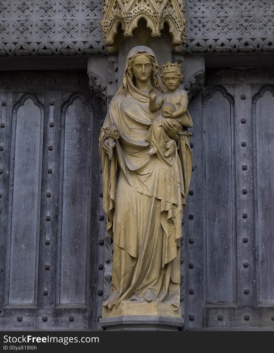 Detail In The Entrance Of Wetminster Abbey