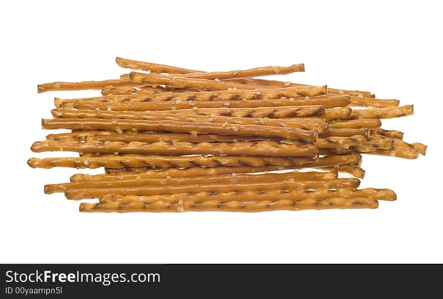 Salt sticks isolated on a white background