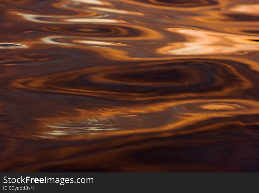 Colorful Reflections On A Water Surface