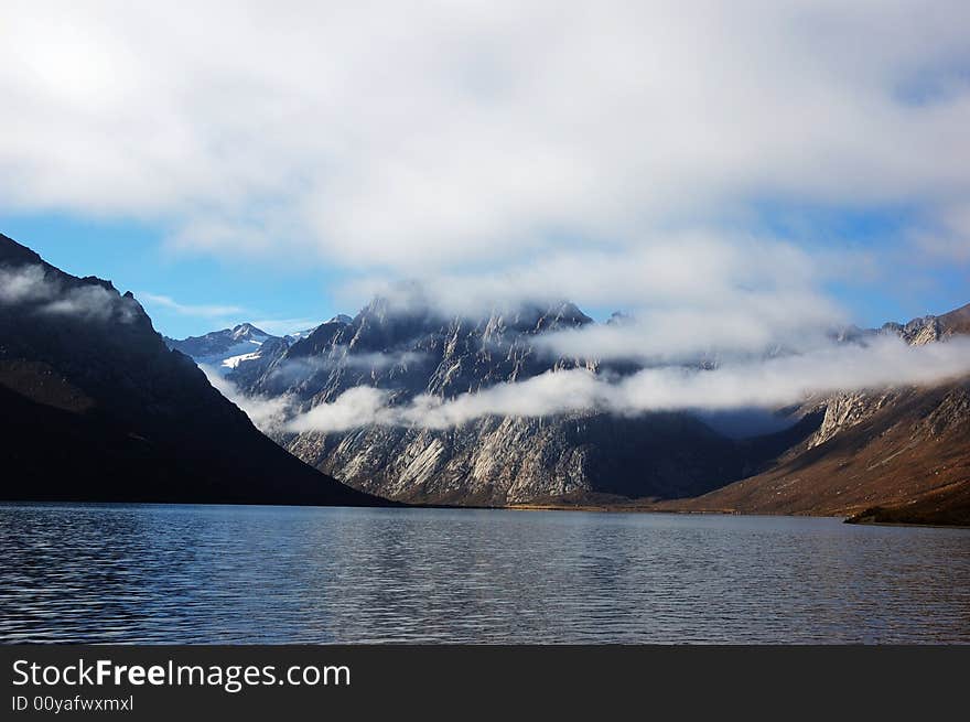 Beautiful lake and mountain