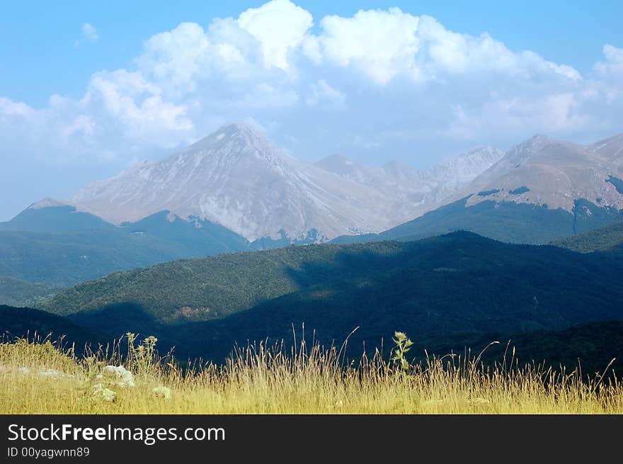 Mountain landscape in summer time. Mountain landscape in summer time