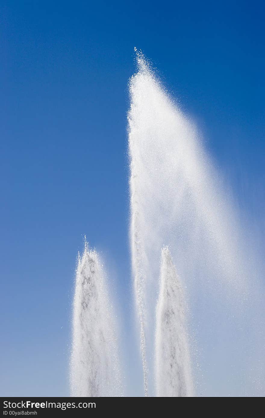 Abtract shot of a water fountain.