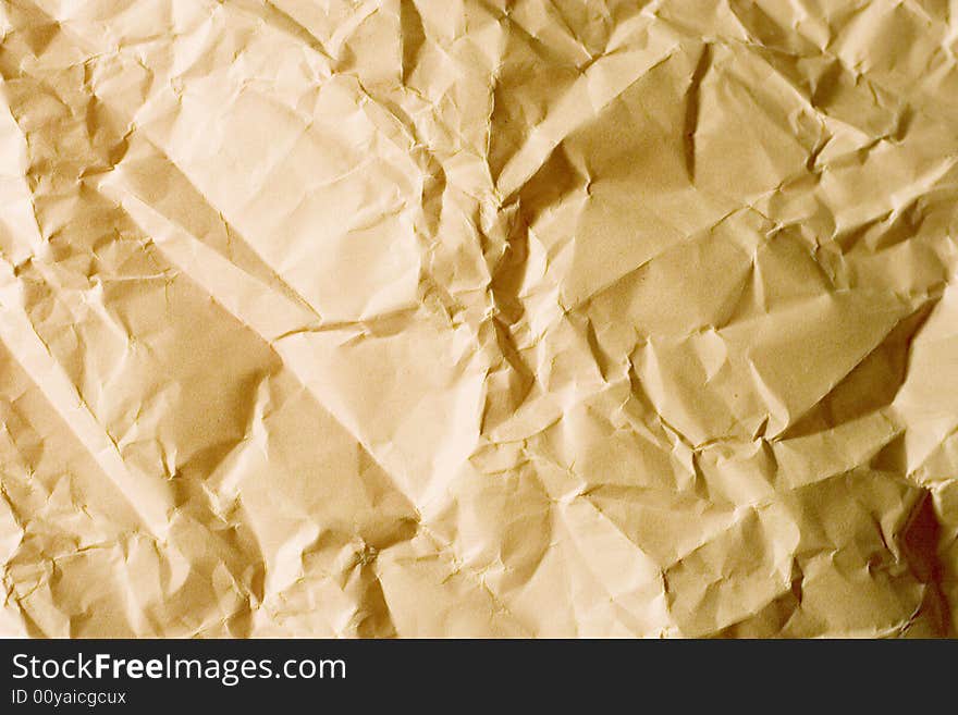 Old crumpled paper