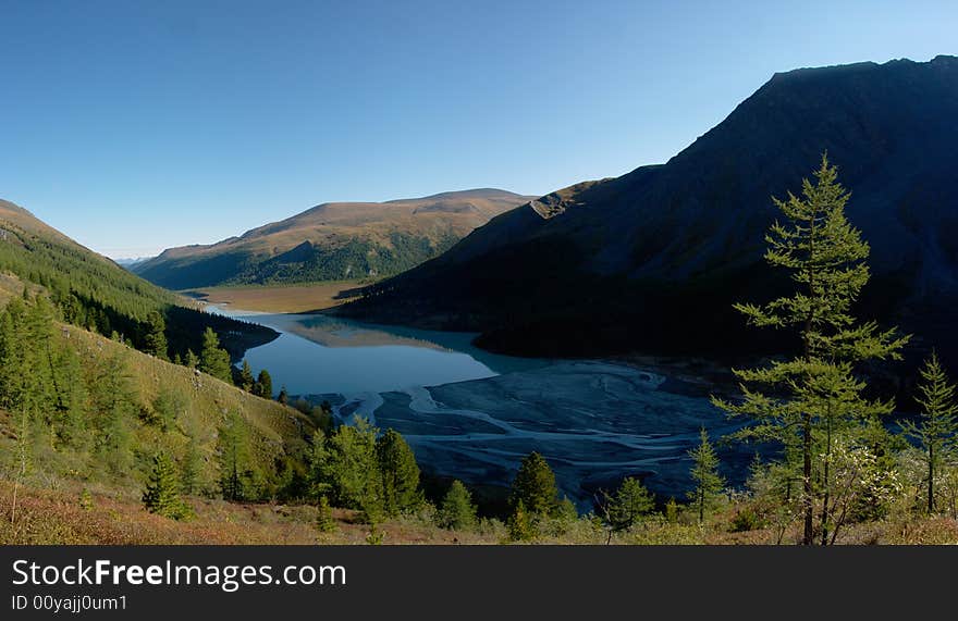 Akkem lake, Altai, Siberia, Russia