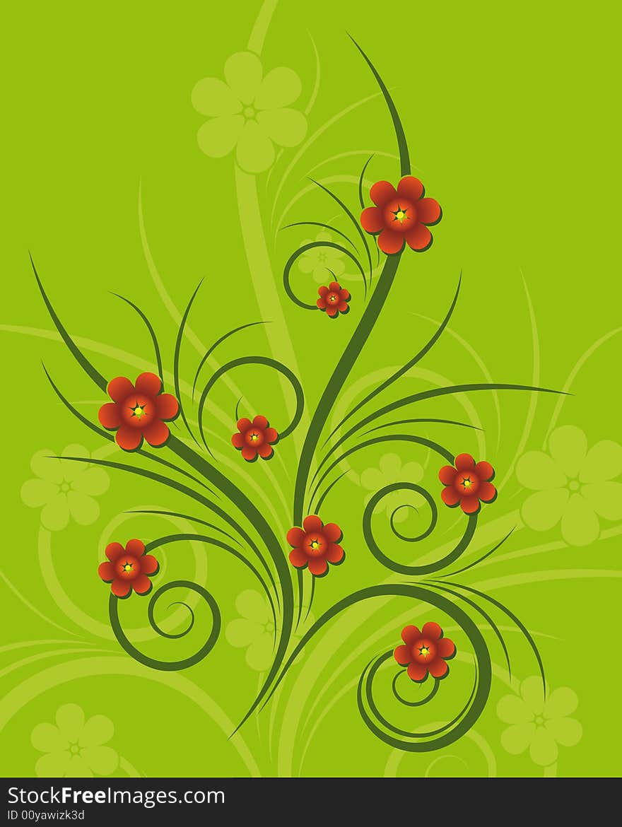 Abstract Floral Background