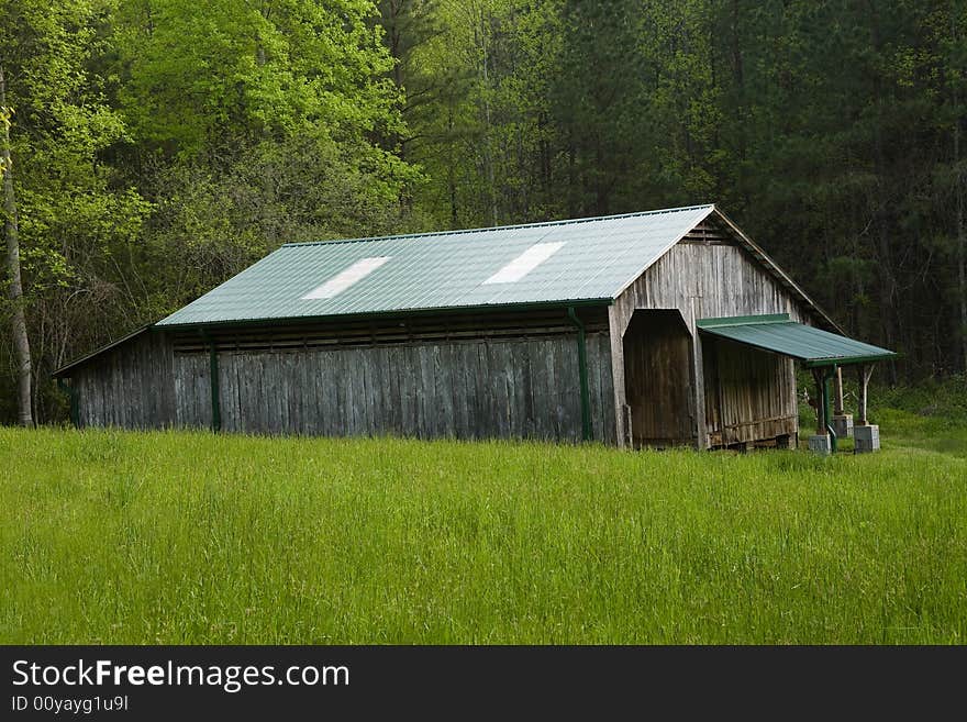 Old barn field forest