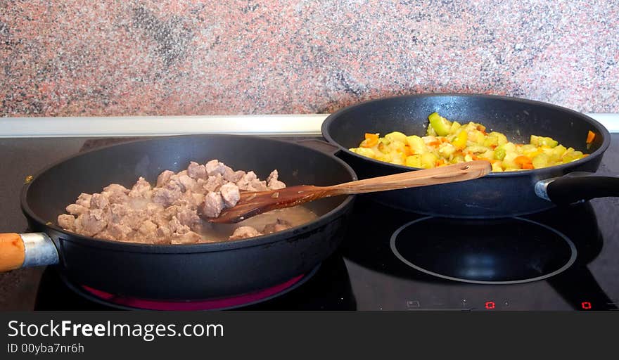 Preparation of beef and vegetable