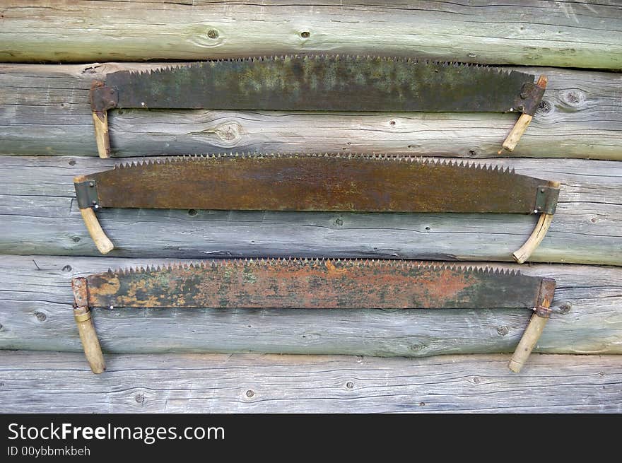 Old Two-handled Saws