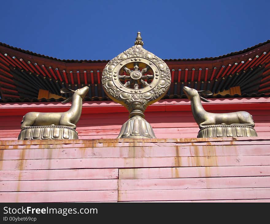 In the buddhistic monastery.