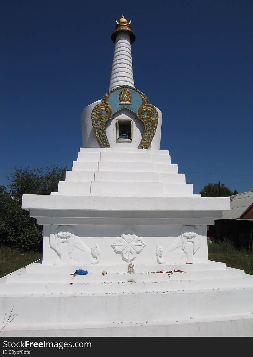 In the buddhistic monastery.