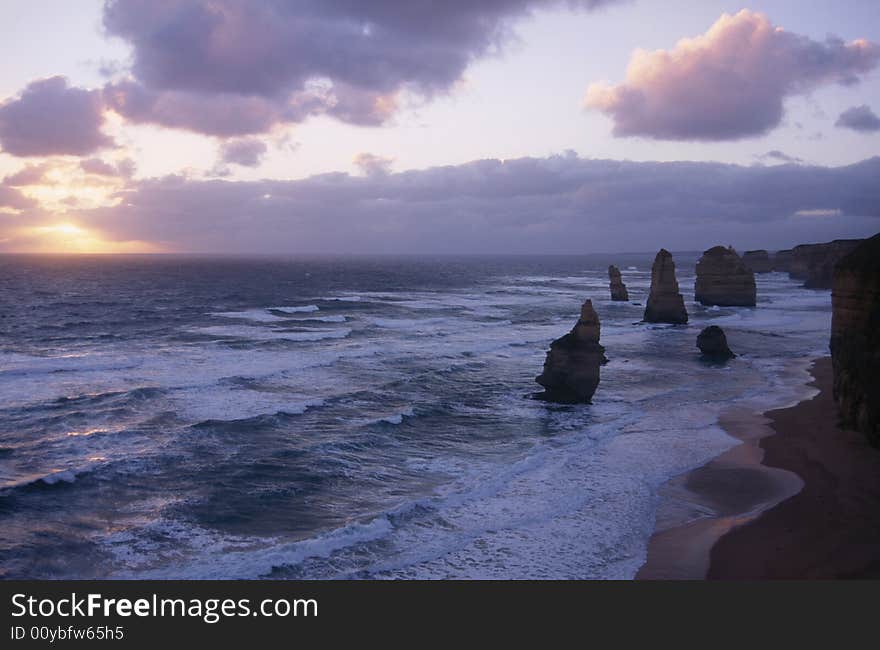 The Twelve Apostles in Port Campbell National Park, Australia, one of the most spectacular and scenic coastlines in the world.