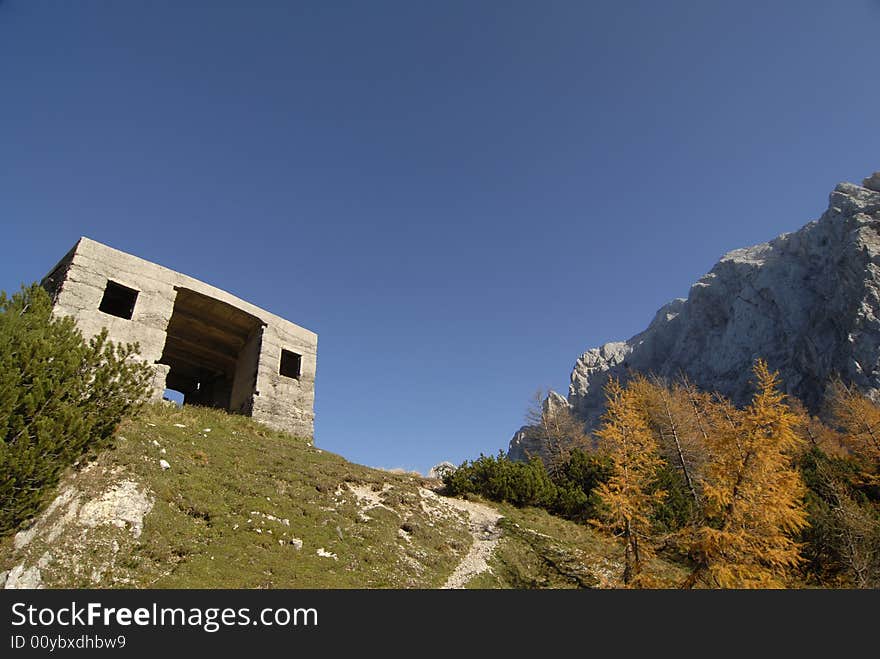 Bunker from first world war