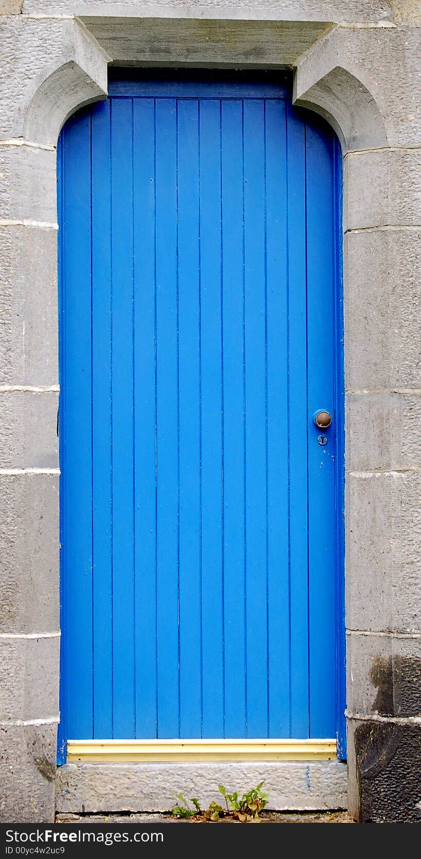 The back door to an old church. The back door to an old church