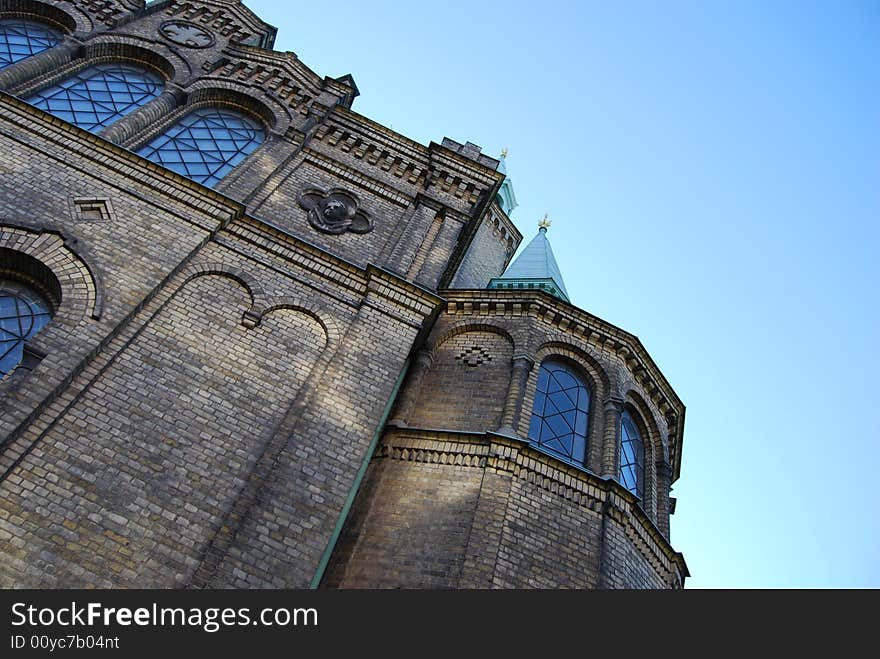 This is an image of the St. Pauli church located in Malmoe.