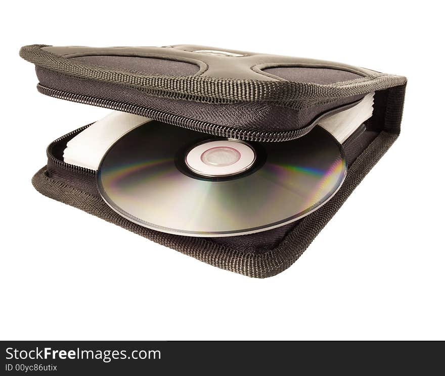 Computer disks digital white background dvd cd