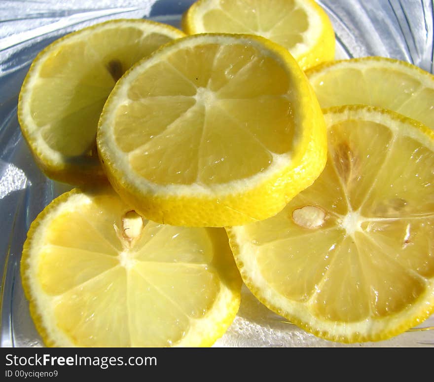 Close-up a lemon texture