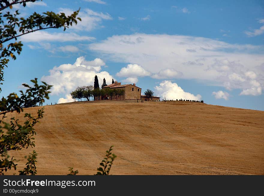 Sunny and windy day on val d'orcia, italy. Sunny and windy day on val d'orcia, italy