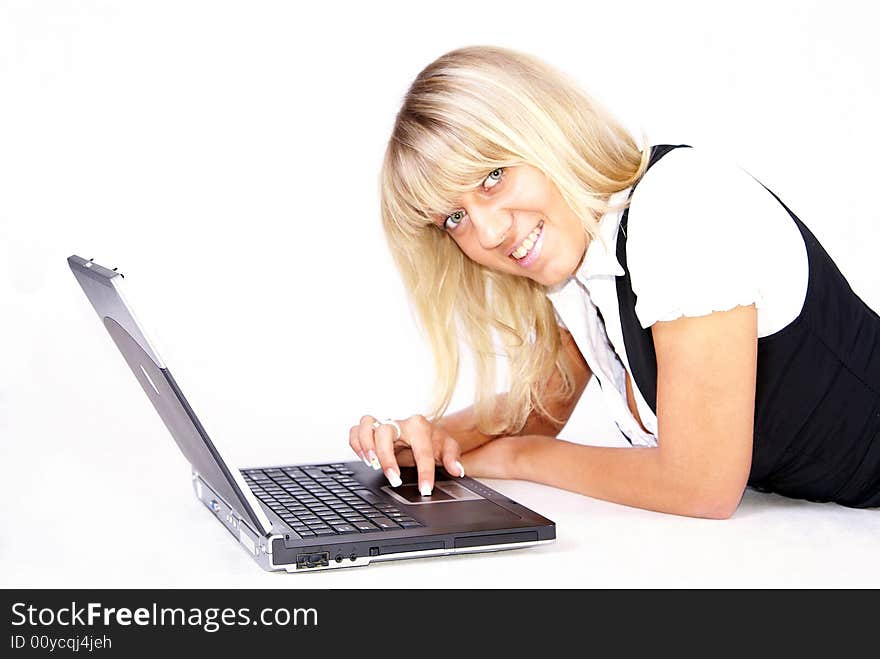 Woman and laptop