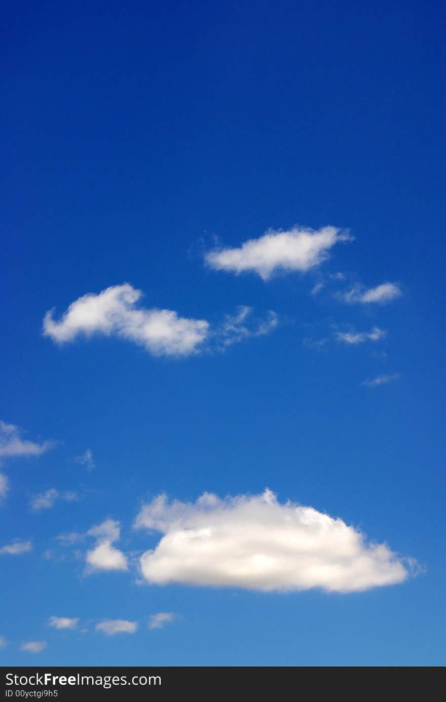 Clouds in blue sky