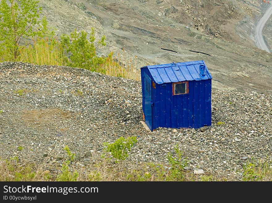 Blue cabin