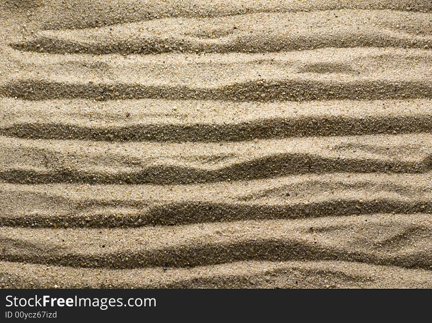 Simple pattern on sand surface. Simple pattern on sand surface