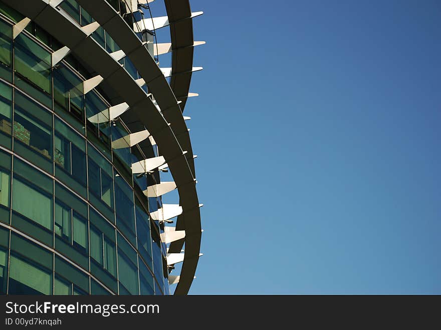 Picture of a glass and metal architecture. Suitable for architecture, construction or modern city context. Picture of a glass and metal architecture. Suitable for architecture, construction or modern city context.