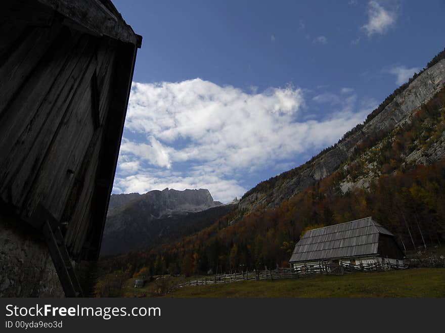 Tradtional alpine houses