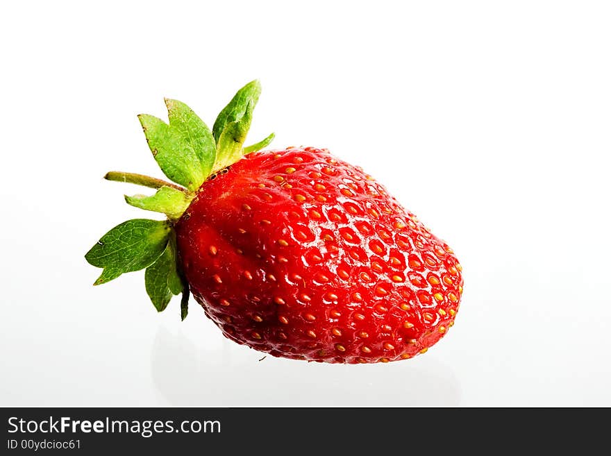 An image of strawberry isolated on white. An image of strawberry isolated on white