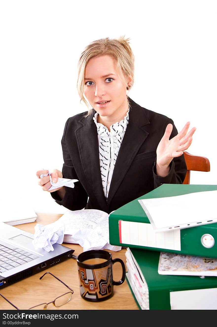 Businesswoman in office