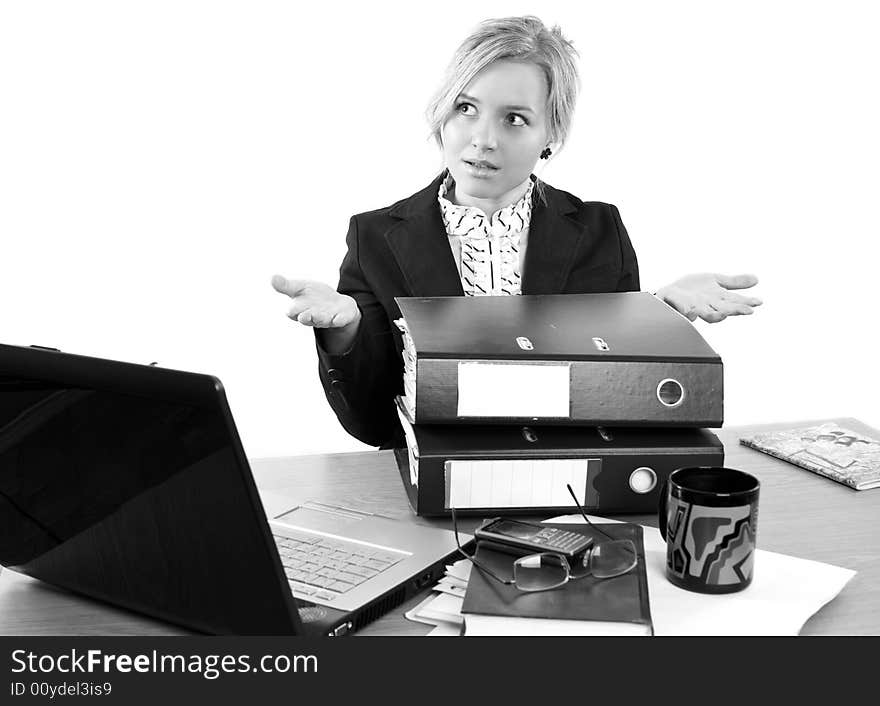 Businesswoman in office