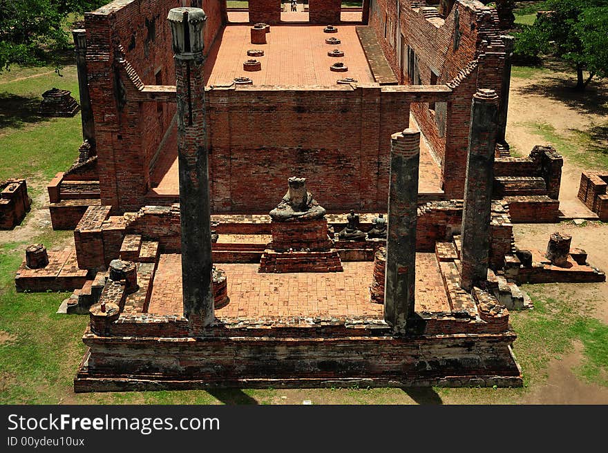 Thailand Ayutthaya wat Ratburana or Ratchaburana