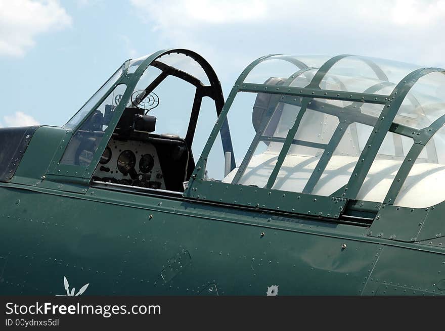 Photographed vintage war plane at Annual PDK airport good neighbor day open house and air show in Georgia.