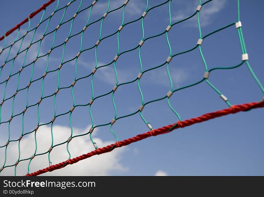 Net for volleyball or badminton