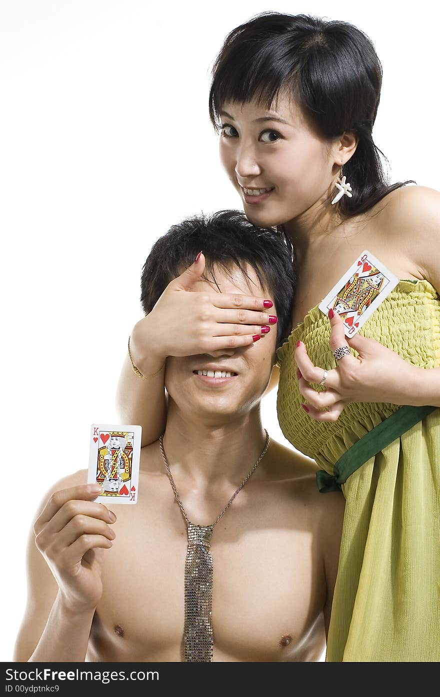 Chinese young couple in love