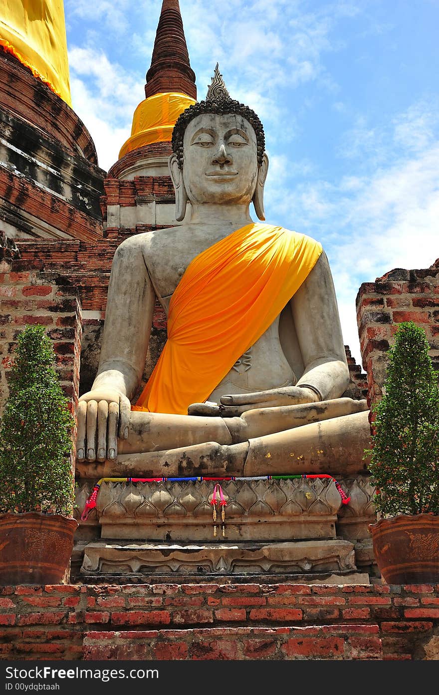 Thailand Ayutthaya Wat Yai Chai Mongkhon