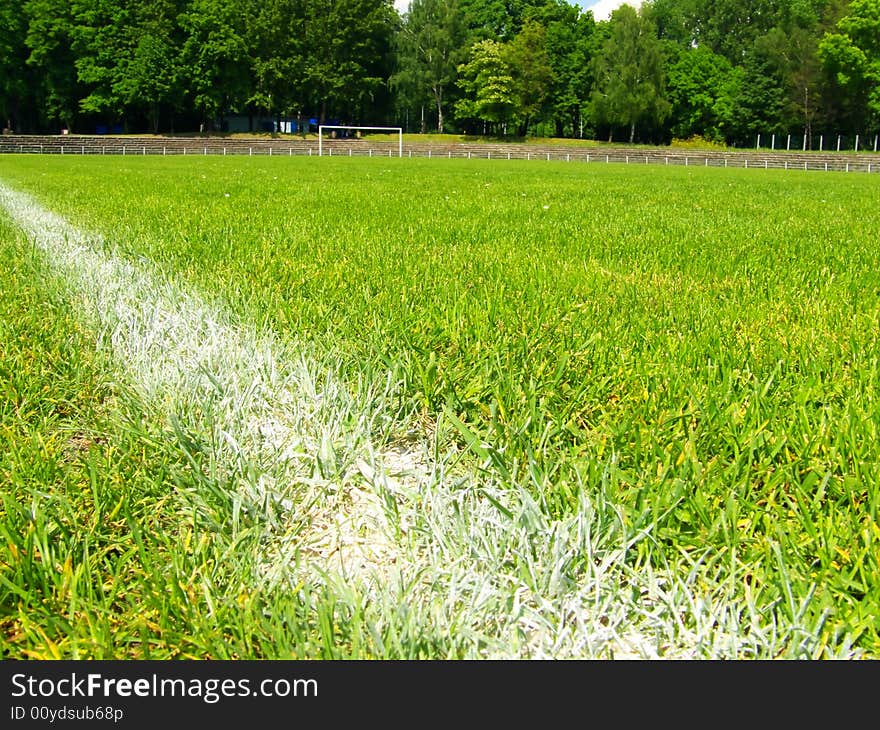 This is a football grass. This is a football grass.