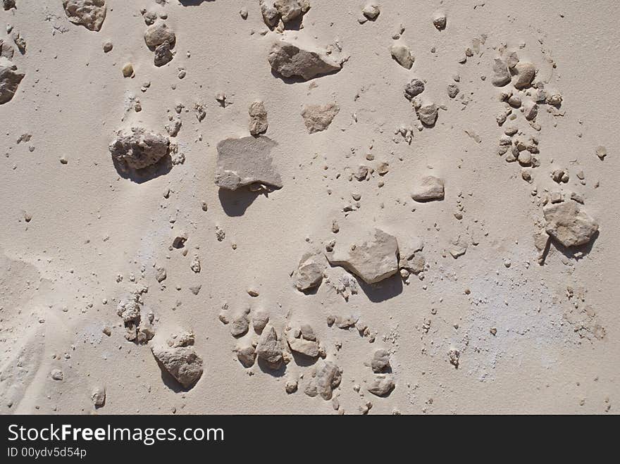 Sand and little stones in Egyptian desert. Sand and little stones in Egyptian desert